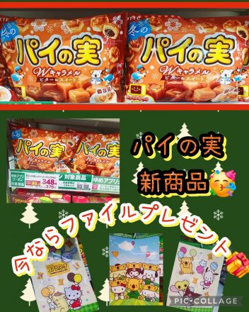 パイの実シェアパックより、冬季限定新商品！！