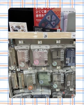 立てて運べる薄型弁当箱　フードマン