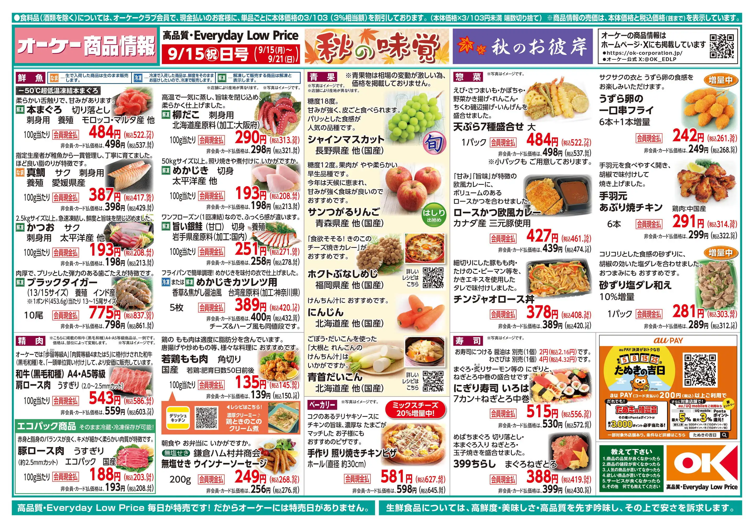 オーケー 高井田店の最新チラシ・店舗情報｜無料で見られる