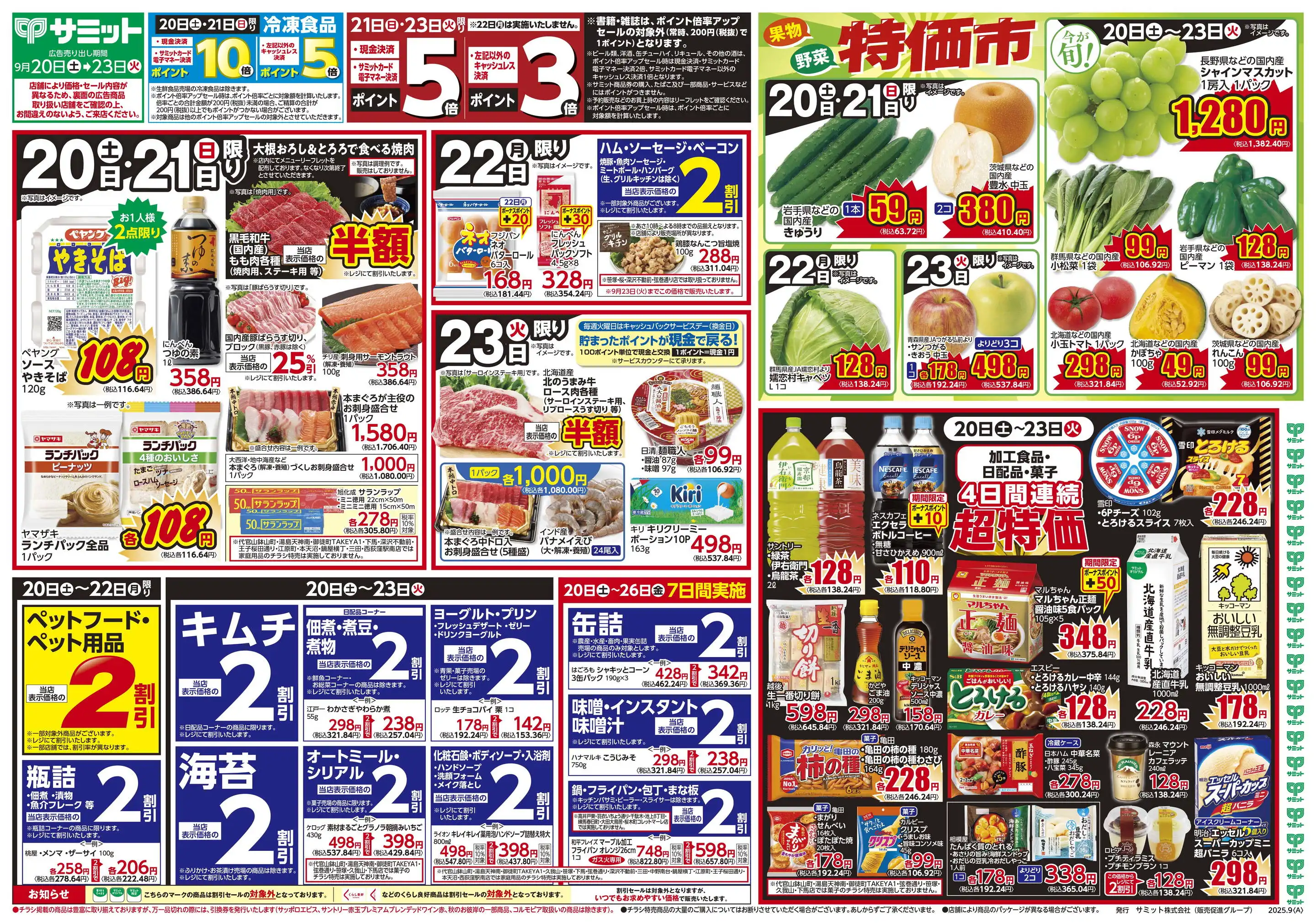 スーパー V.G. チラシ スーパーオートバックス SA高槻店の最新チラシ・セール情報