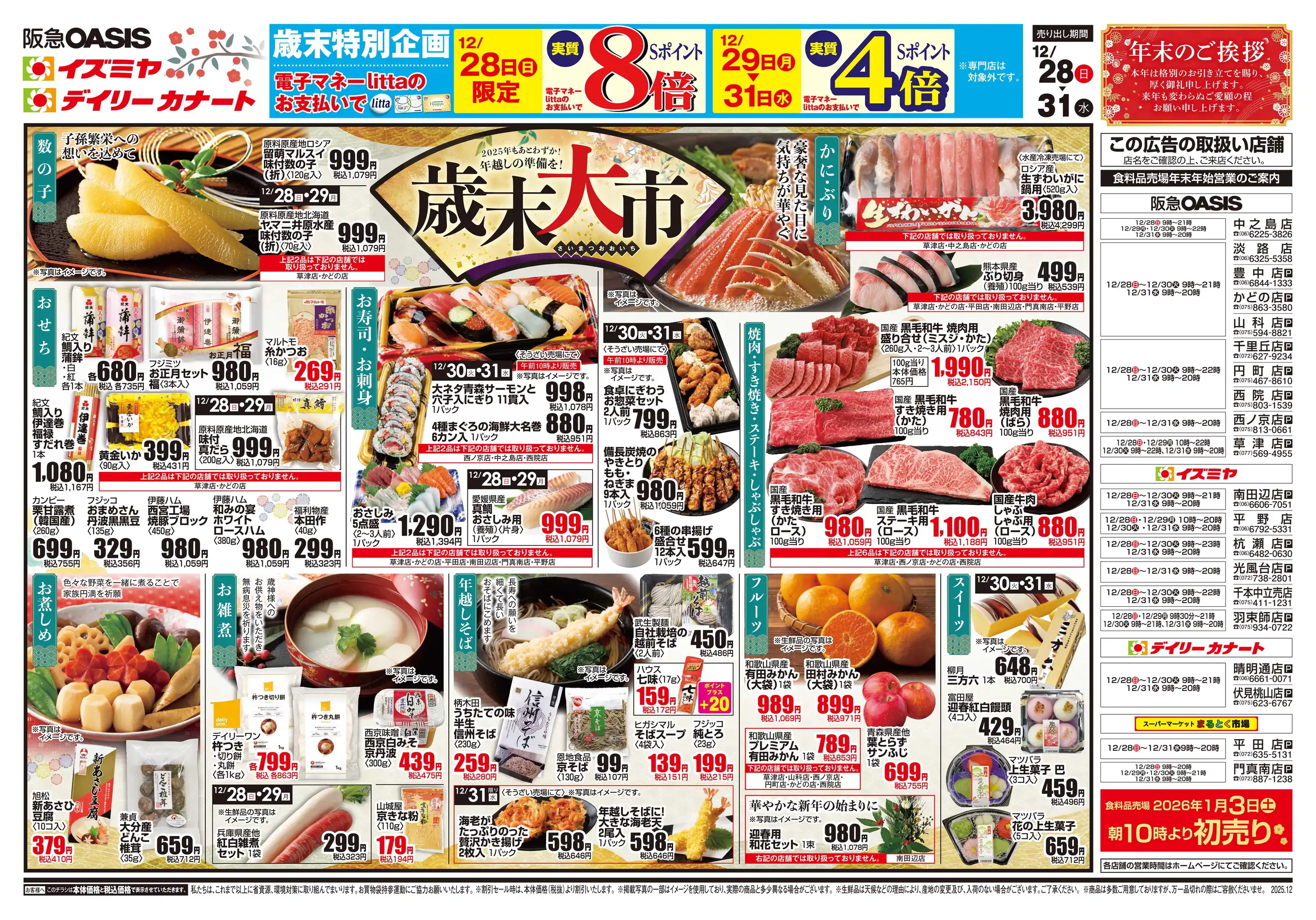 阪急オアシス/山科店の最新チラシ・店舗情報｜無料で見られるShufoo