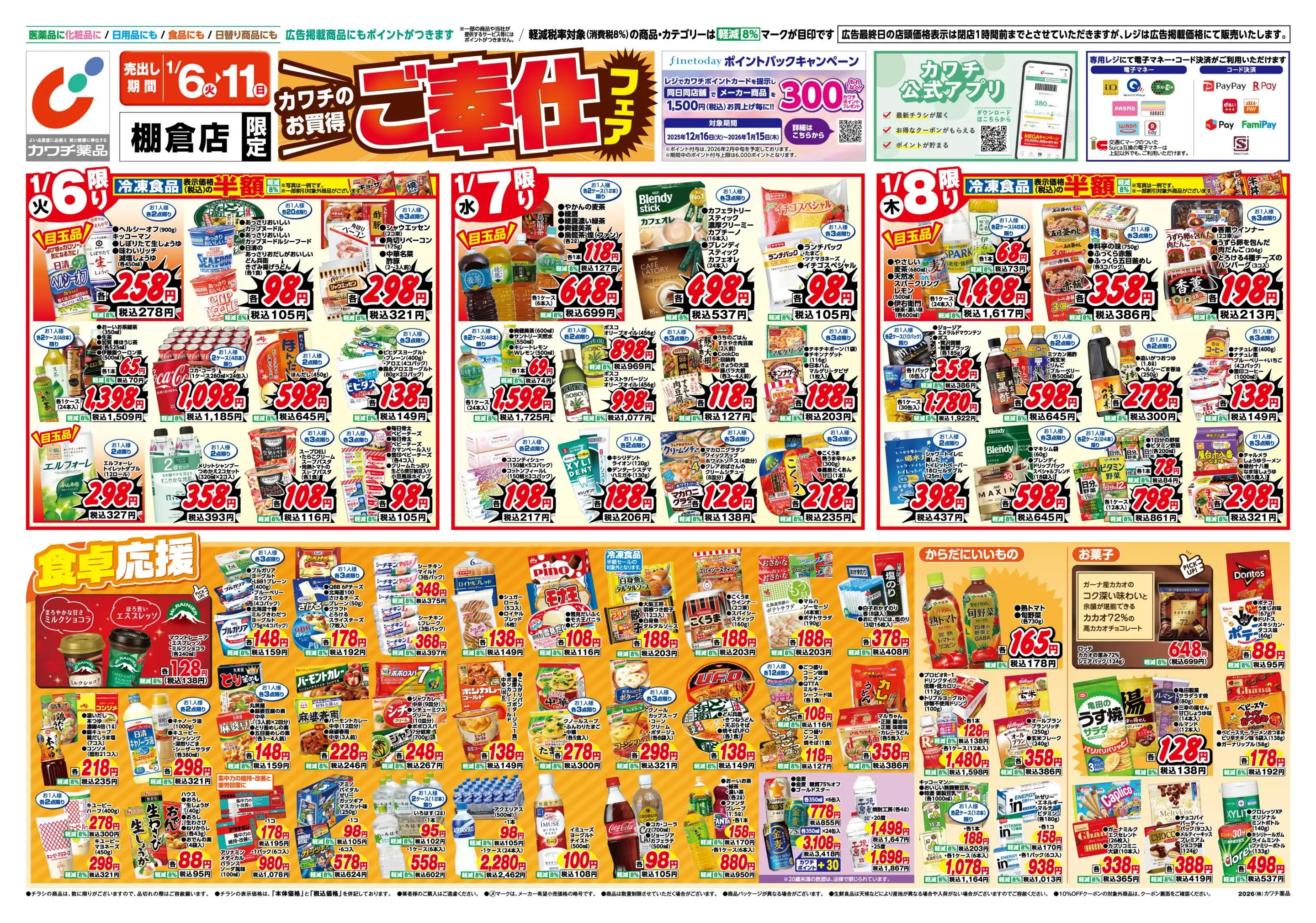 カワチ薬品/棚倉店の最新チラシ・店舗情報｜無料で見られるShufoo