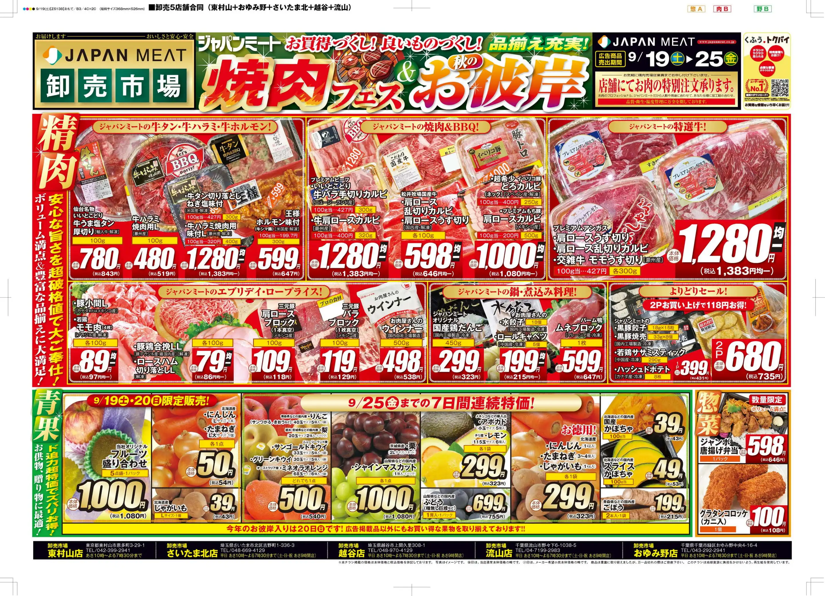 ジャパン ミート 卸売 市場 越谷 店