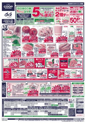 2日間のお買得！のチラシ画像