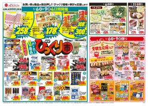 人気のメーカー商品びっくり市のチラシ画像