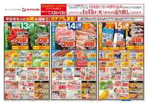 1/13号チラシのチラシ画像