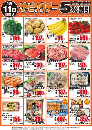 ザ・ビッグ　１／１１のチラシ画像