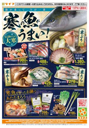 寒の魚がうまい！のチラシ画像