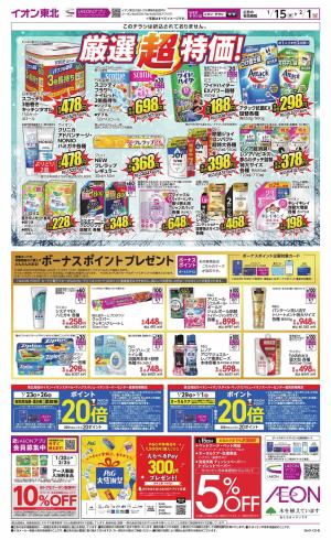 冬の家計応援／厳選特価・ボーナスポイントのチラシ画像