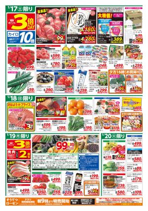1/17〜1/20のチラシ画像
