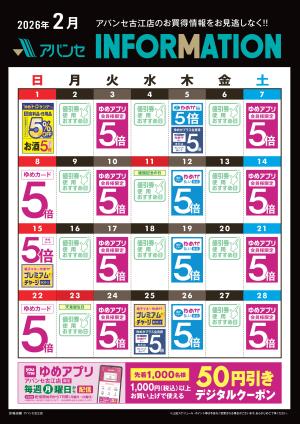 2月 INFORMATIONのチラシ画像