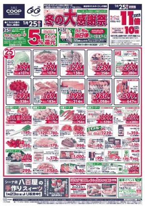 冬の大感謝祭のチラシ画像