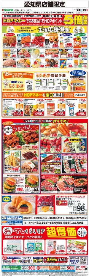 WEB限定 1/24（土）〜生活応援得価2日間のおすすめのチラシ画像