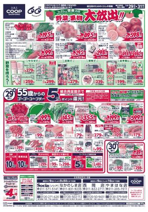 野菜・果物大放出!!のチラシ画像