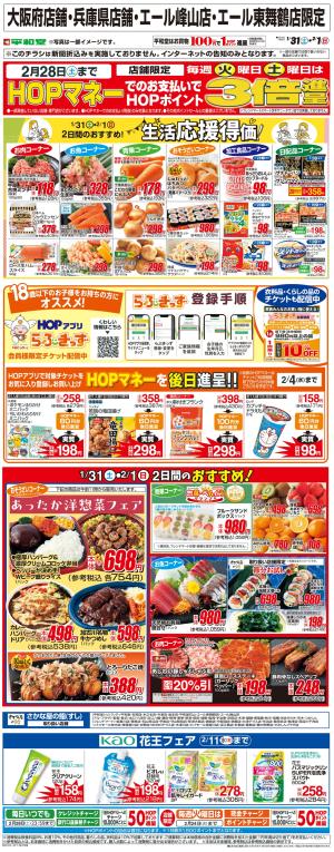 WEB限定 1/31（土）〜生活応援得価2日間のおすすめのチラシ画像