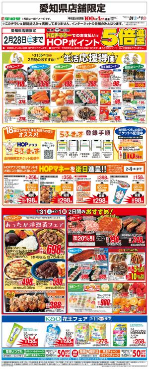 WEB限定 1/31（土）〜生活応援得価2日間のおすすめのチラシ画像