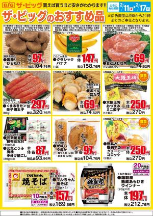 ザ・ビッグ　２／１１のチラシ画像