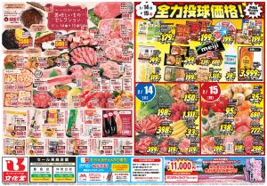 美味しいものセレクション＆全力投球価格のチラシ画像