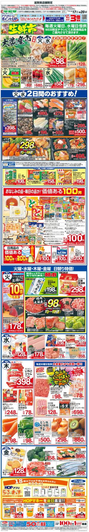 WEB限定 2/17（火）〜生鮮市のチラシ画像
