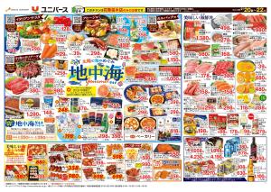 太陽と海のめぐみ　地中海グルメのチラシ画像