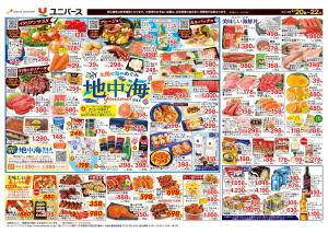 太陽と海のめぐみ 地中海グルメのチラシ画像