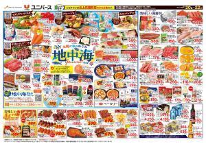 太陽と海のめぐみ 地中海グルメのチラシ画像