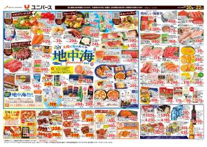 太陽と海のめぐみ 地中海グルメのチラシ画像