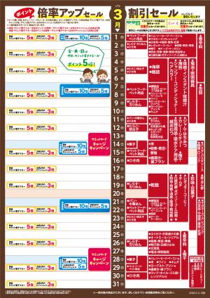 3月1日(日)〜3月31日(火)号のチラシ画像