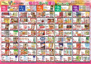 ６月組合員カード提示チラシのチラシ画像