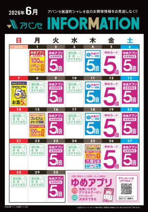 6月 INFORMATIONのチラシ画像