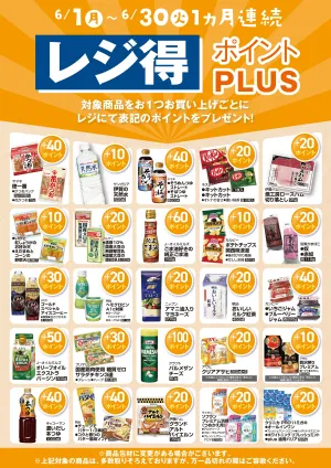 レジ得のチラシ画像