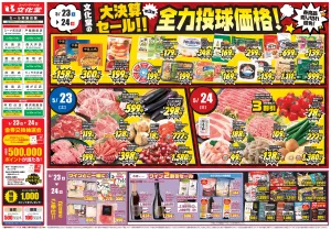 全力投球価格！！のチラシ画像