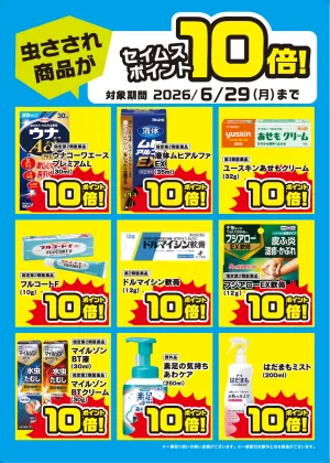 セイムスポイント進呈のチラシ画像