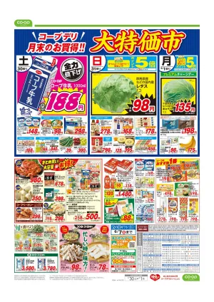 大特価市／初夏のごちそうのチラシ画像