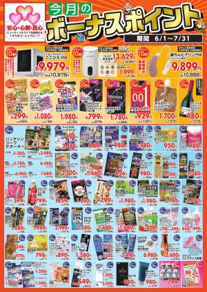6月ポイントセールのチラシ画像