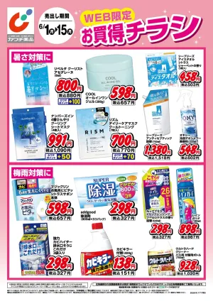 WEB限定お買得チラシ！のチラシ画像