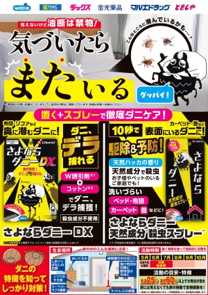 ダニ退治におすすめのチラシ画像