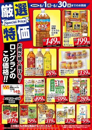 6月1日〜6月30日 チラシ情報のチラシ画像