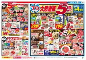 6/7(日)は大感謝祭のチラシ画像