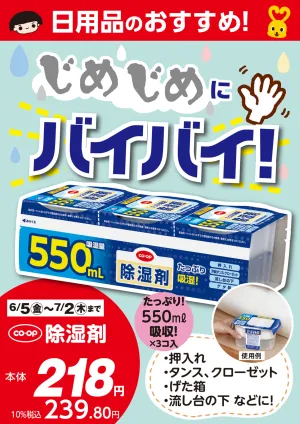日用品のおすすめ！のチラシ画像