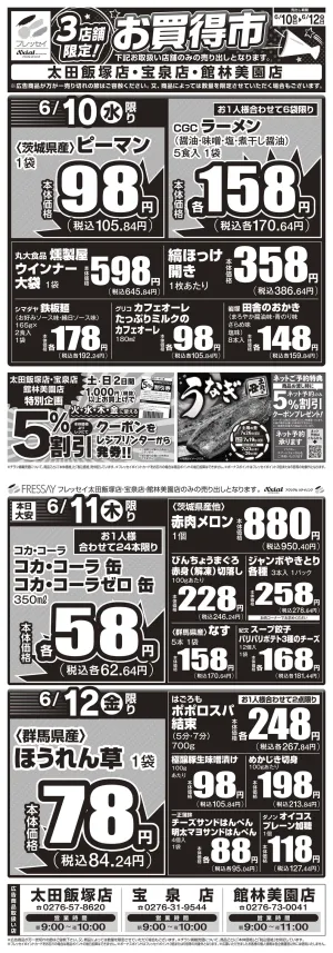 店舗限定チラシ_のチラシ画像