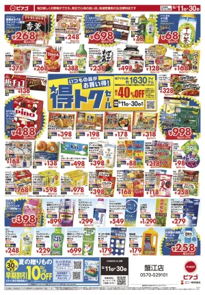 6月11日(木)〜6月30日(火)のチラシ画像
