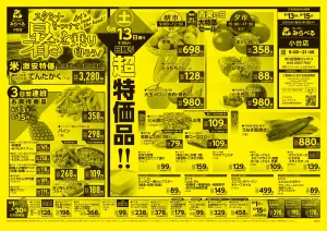 6/13〜6/15販売分のチラシ画像