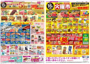 ６月１５日（月）〜６月１６日（火）のチラシ画像