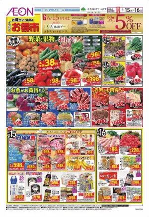 6/15〜6/16のチラシ画像