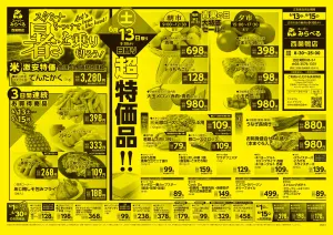6/13〜6/15販売分のチラシ画像