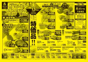 6/13〜6/15販売分のチラシ画像