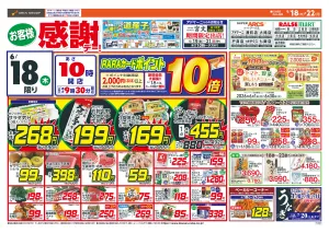 お客様感謝デーのチラシ画像