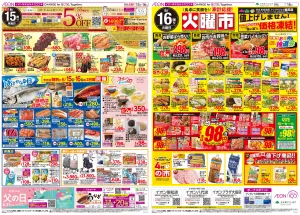 ６月１５日（月）〜６月１６日（火）のチラシ画像