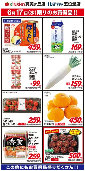 6/17限りのお買得品！のチラシ画像